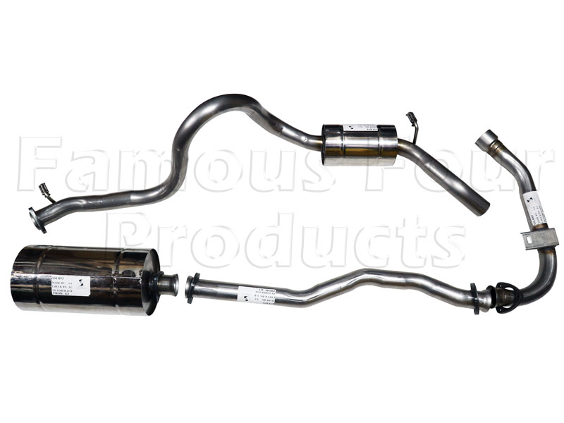 FF001145 - Stainless Exhaust System - Land Rover 90/110 & Defender