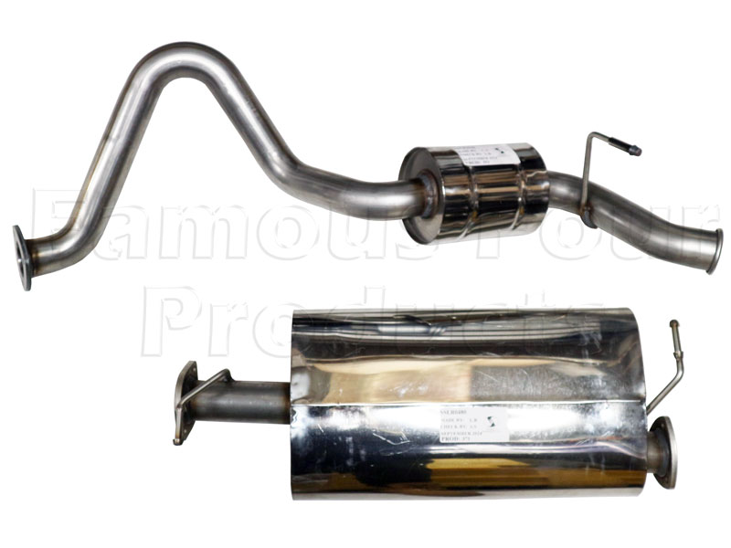 FF006972 - Stainless Exhaust System - Land Rover 90/110 & Defender