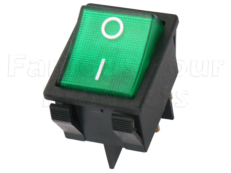 Switch - Rocker - Green - Land Rover 90/110 & Defender (L316) - General Electrical Parts