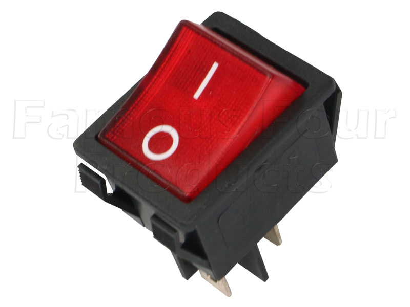 Switch - Rocker - Red - Land Rover 90/110 & Defender (L316) - General Electrical Parts