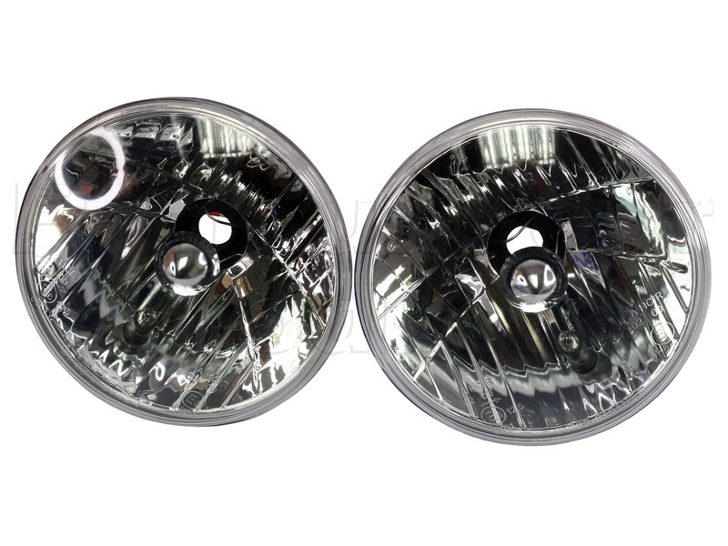 Headlamps (Pair) - Crystal Halogen - Land Rover Series IIA/III - Electrical