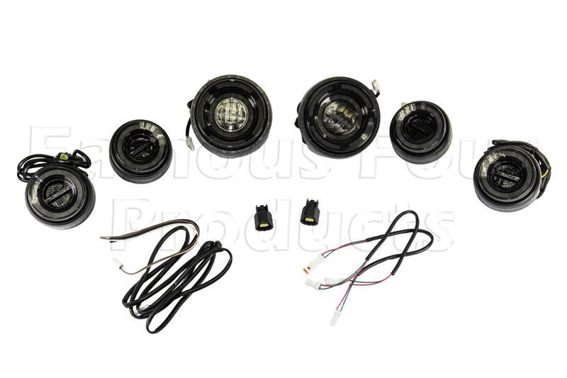 GLOHH LED Rear Light Kit - Tinted - Land Rover 90/110 & Defender (L316) - Lighting